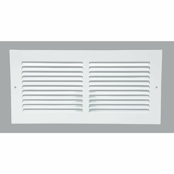 Home Impressions 6 In. x 14 In. Stamped Steel Return Air Grille 1RA1406WH